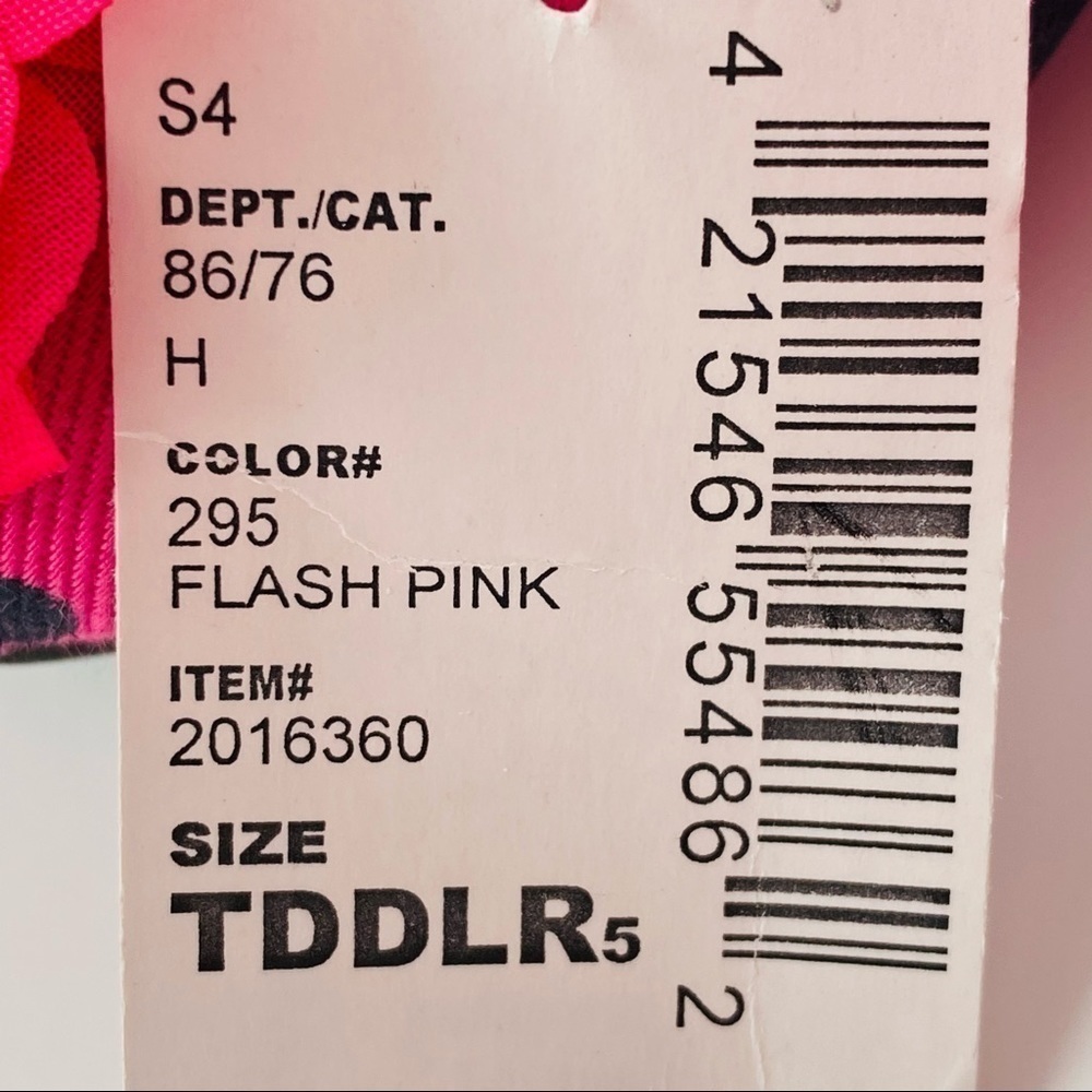 Nwt Pink Polka Dot Flower Flats Girls Size 5 - Picture 13 of 13